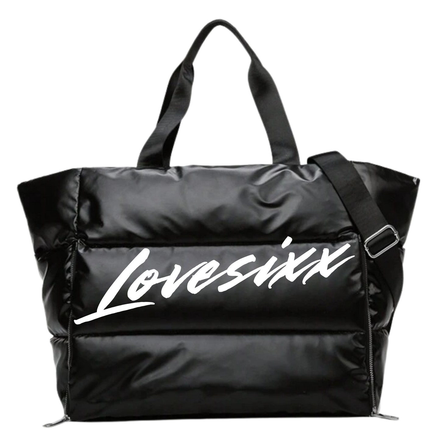 Love Puffer tote-Black