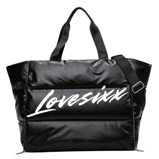 Love Puffer tote-Black